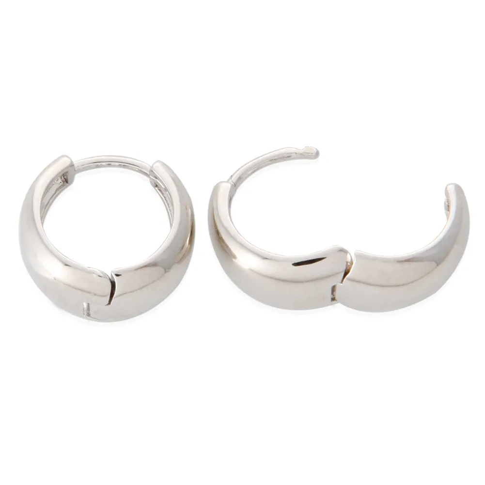 13MM_Thick Huggie Bold Cuff Earrings Small Hoop Earrings