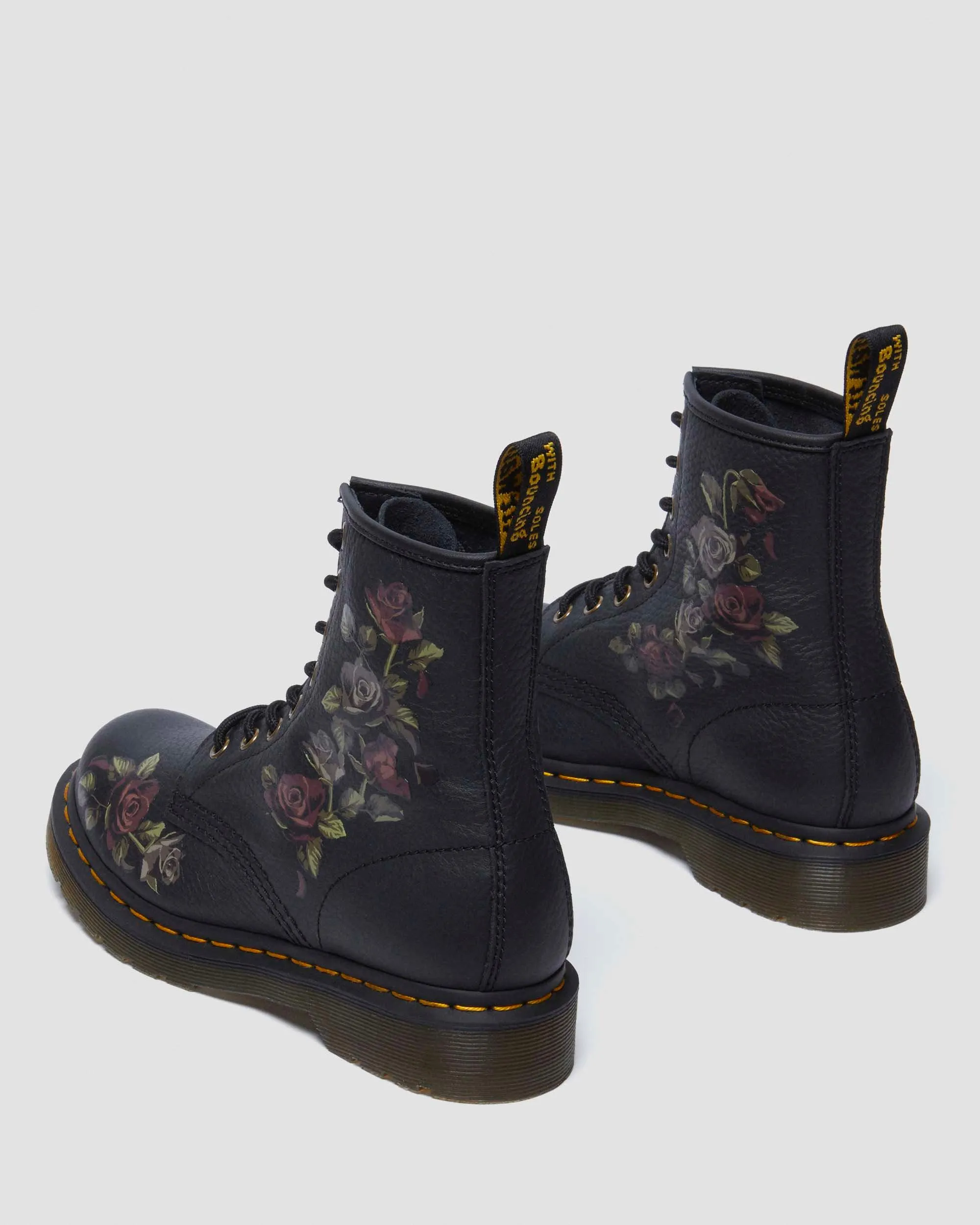 1460 Decayed Roses Leather Boots