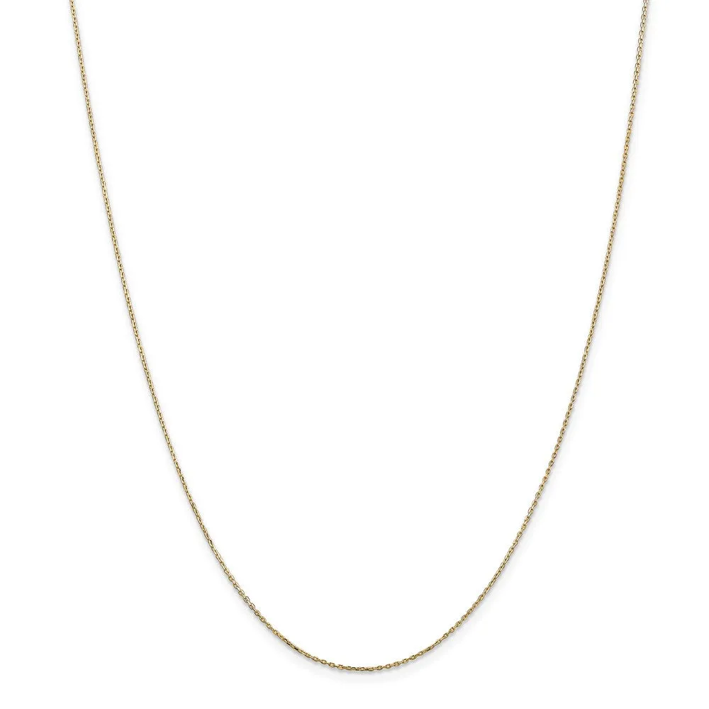 14k Yellow Gold Vanderbilt U. Small Initial V Necklace