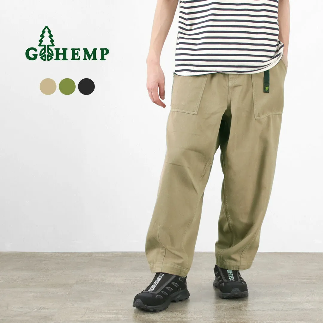 【30％OFF】GOHEMP（ゴーヘンプ） トラベル バルーンパンツ ヘンプコットン/リサイクルポリエステルクロス / メンズ イージー TRAVEL BALLOON PANTS H/CRe-Pet CLOTH【セール】