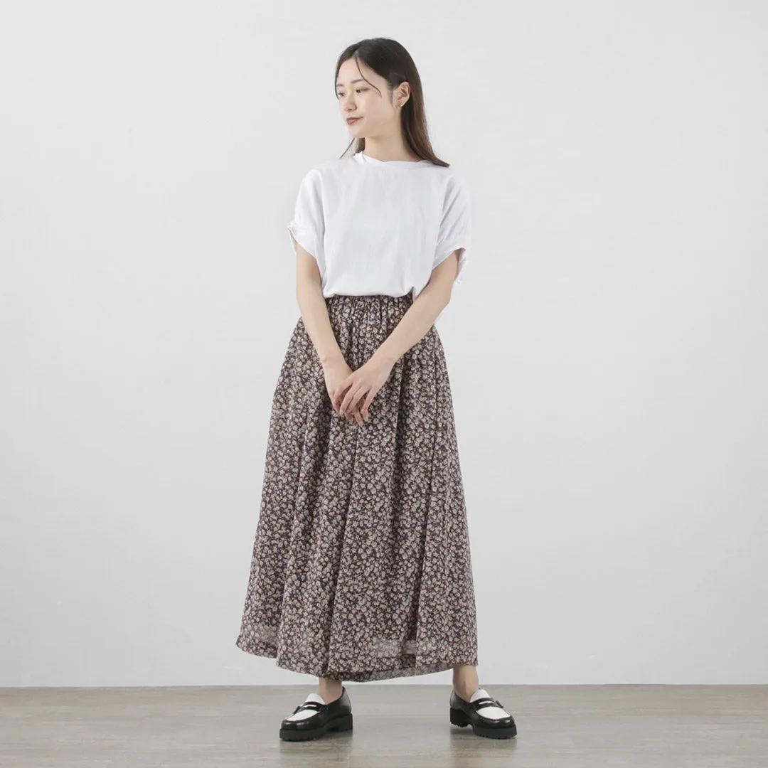 【50％OFF】KELEN（ケレン） URBE ヴィンテージフラワー ギャザー パンツ / レディース 花柄 イージー シアー 総ゴム URBE Vintage Gather Pants【セール】