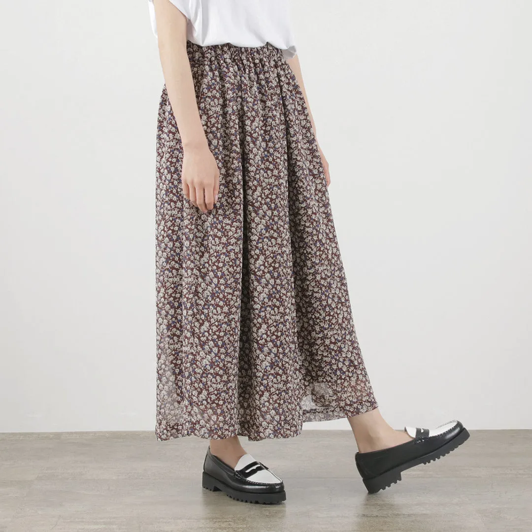 【50％OFF】KELEN（ケレン） URBE ヴィンテージフラワー ギャザー パンツ / レディース 花柄 イージー シアー 総ゴム URBE Vintage Gather Pants【セール】