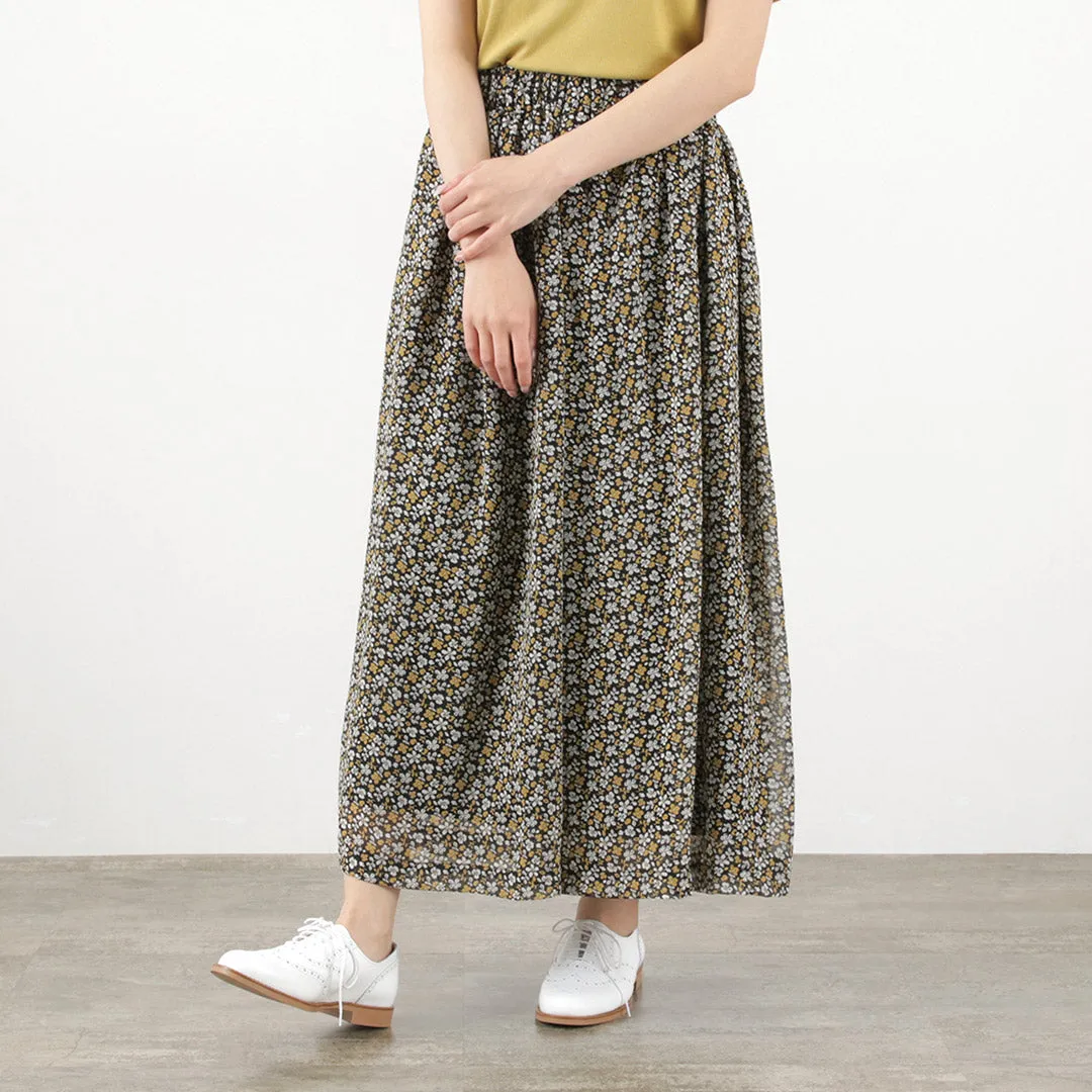 【50％OFF】KELEN（ケレン） URBE ヴィンテージフラワー ギャザー パンツ / レディース 花柄 イージー シアー 総ゴム URBE Vintage Gather Pants【セール】