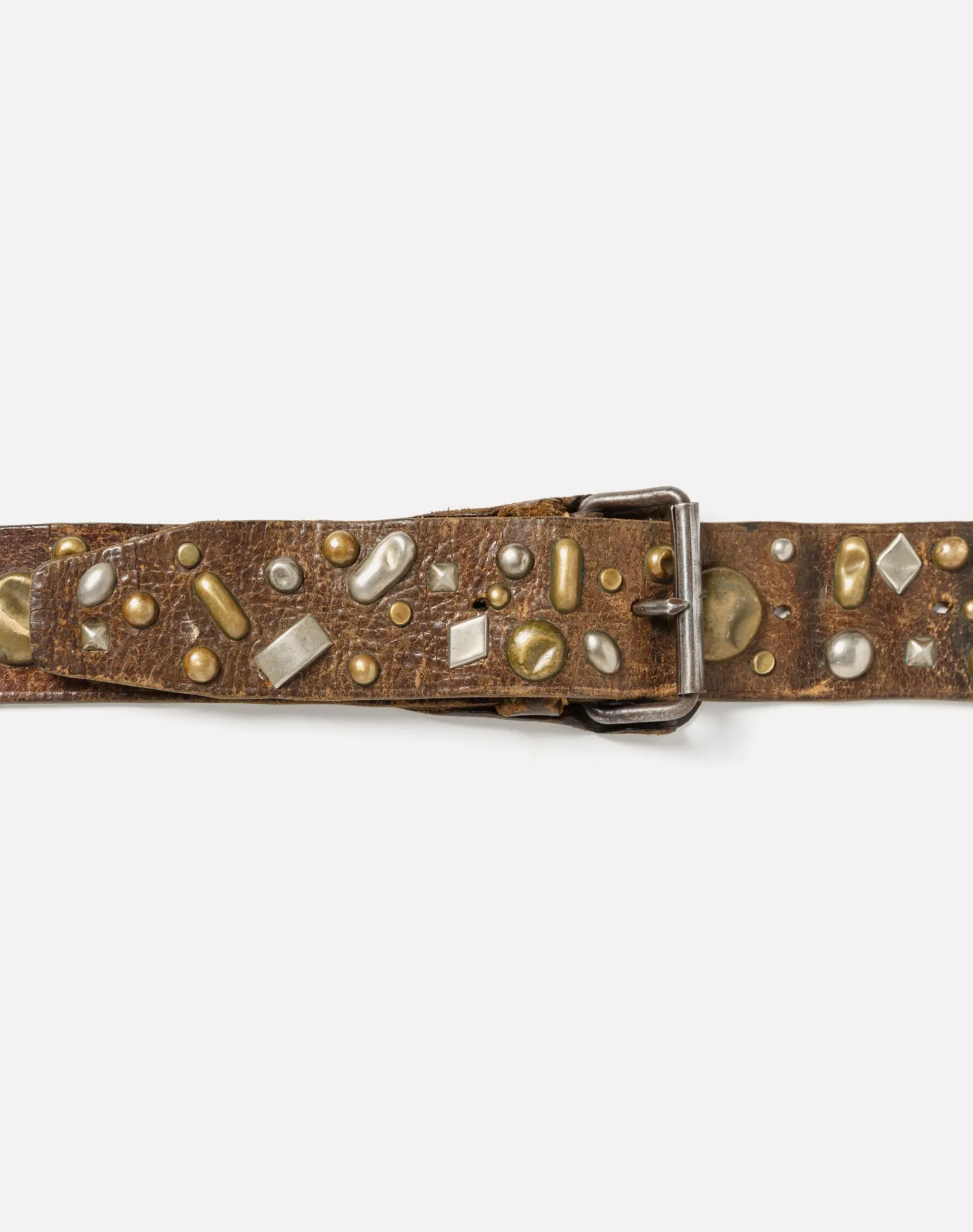 70s Handmade Rustic Studded Belt