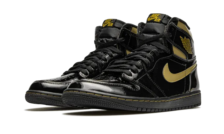 Air Jordan 1 High Black Metallic Gold