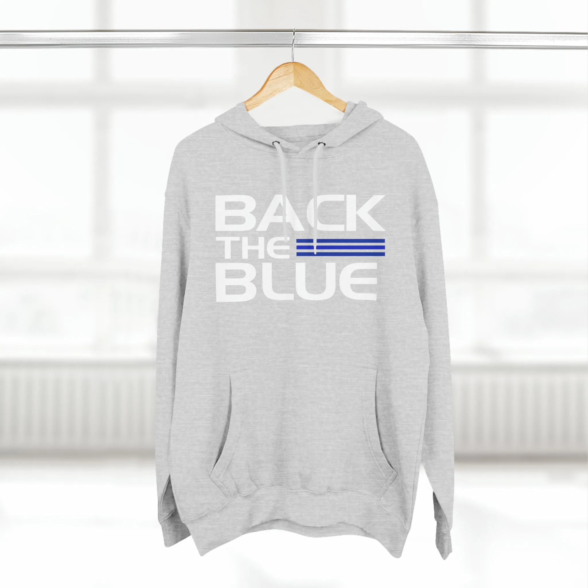 Back The Blue Hooded Sweatshirt