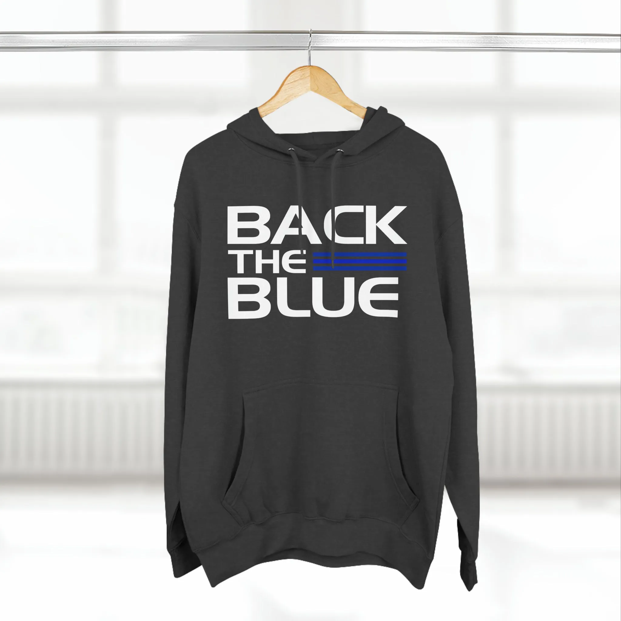 Back The Blue Hooded Sweatshirt