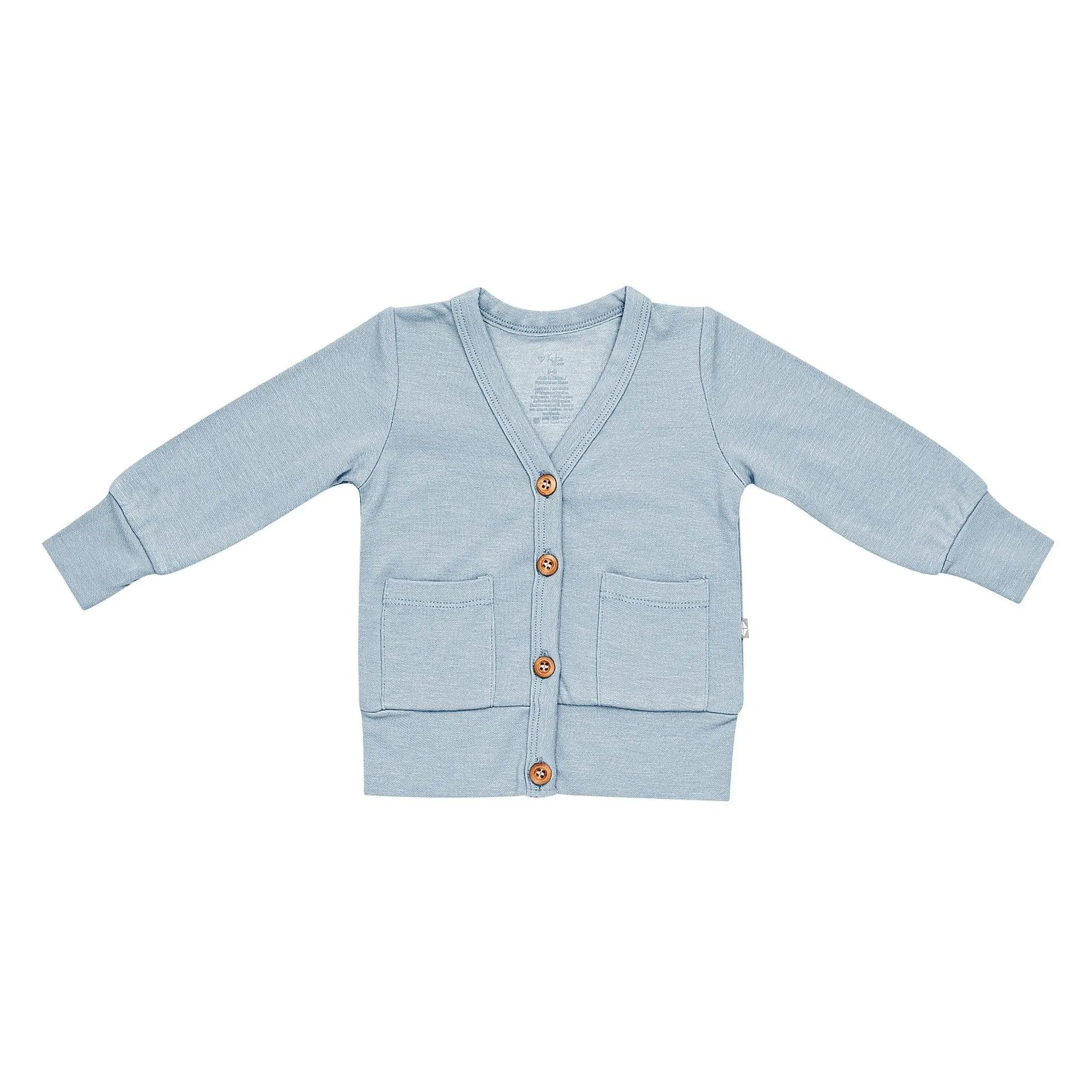 Bamboo Jersey Toddler Cardigan in Fog