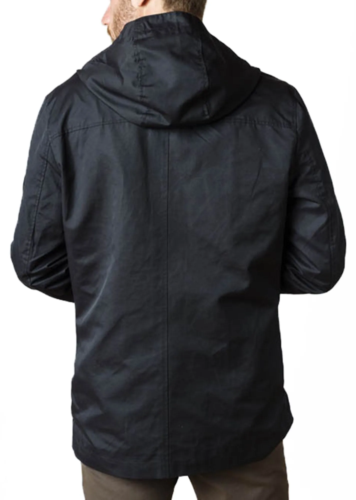 Ben Sherman Coated Four Pocket Cotton Jacket Black