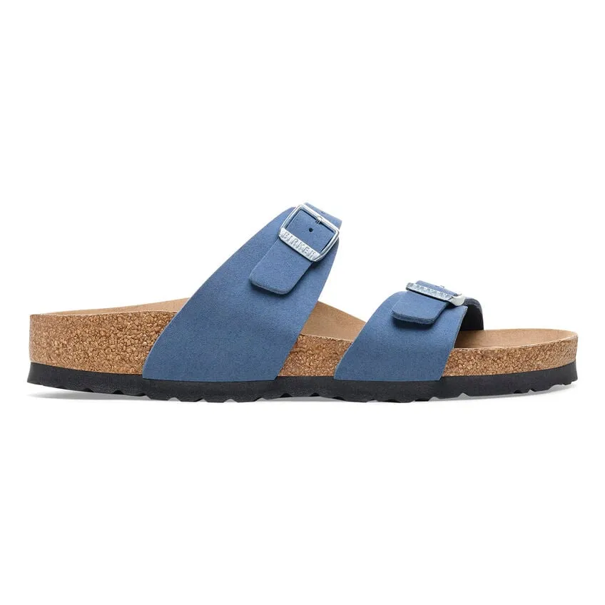 Birkenstock Women’s Sydney Vegan Slip On Sandals-Elemental Blue **Regular Width**