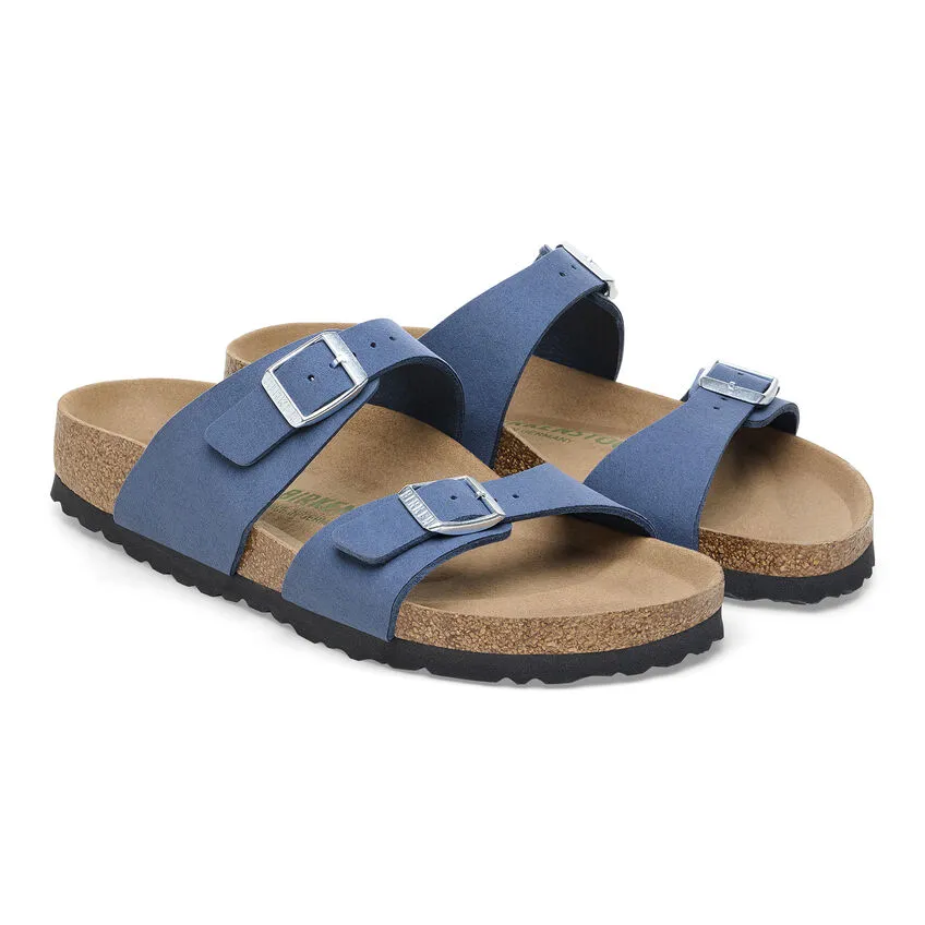 Birkenstock Women’s Sydney Vegan Slip On Sandals-Elemental Blue **Regular Width**