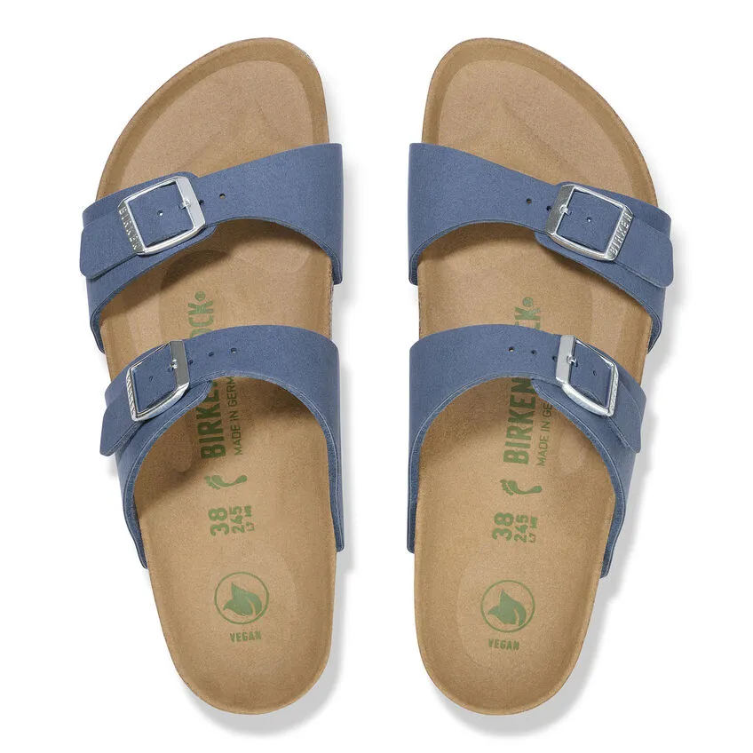 Birkenstock Women’s Sydney Vegan Slip On Sandals-Elemental Blue **Regular Width**