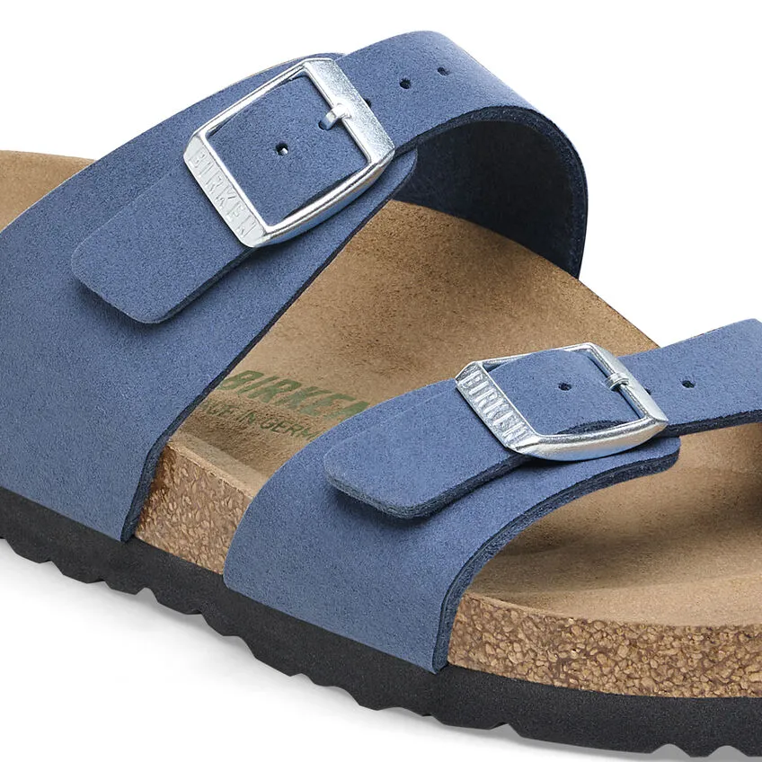 Birkenstock Women’s Sydney Vegan Slip On Sandals-Elemental Blue **Regular Width**