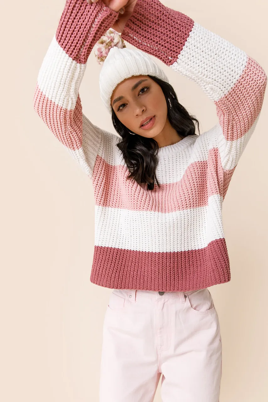 Brigette Color Block Sweater