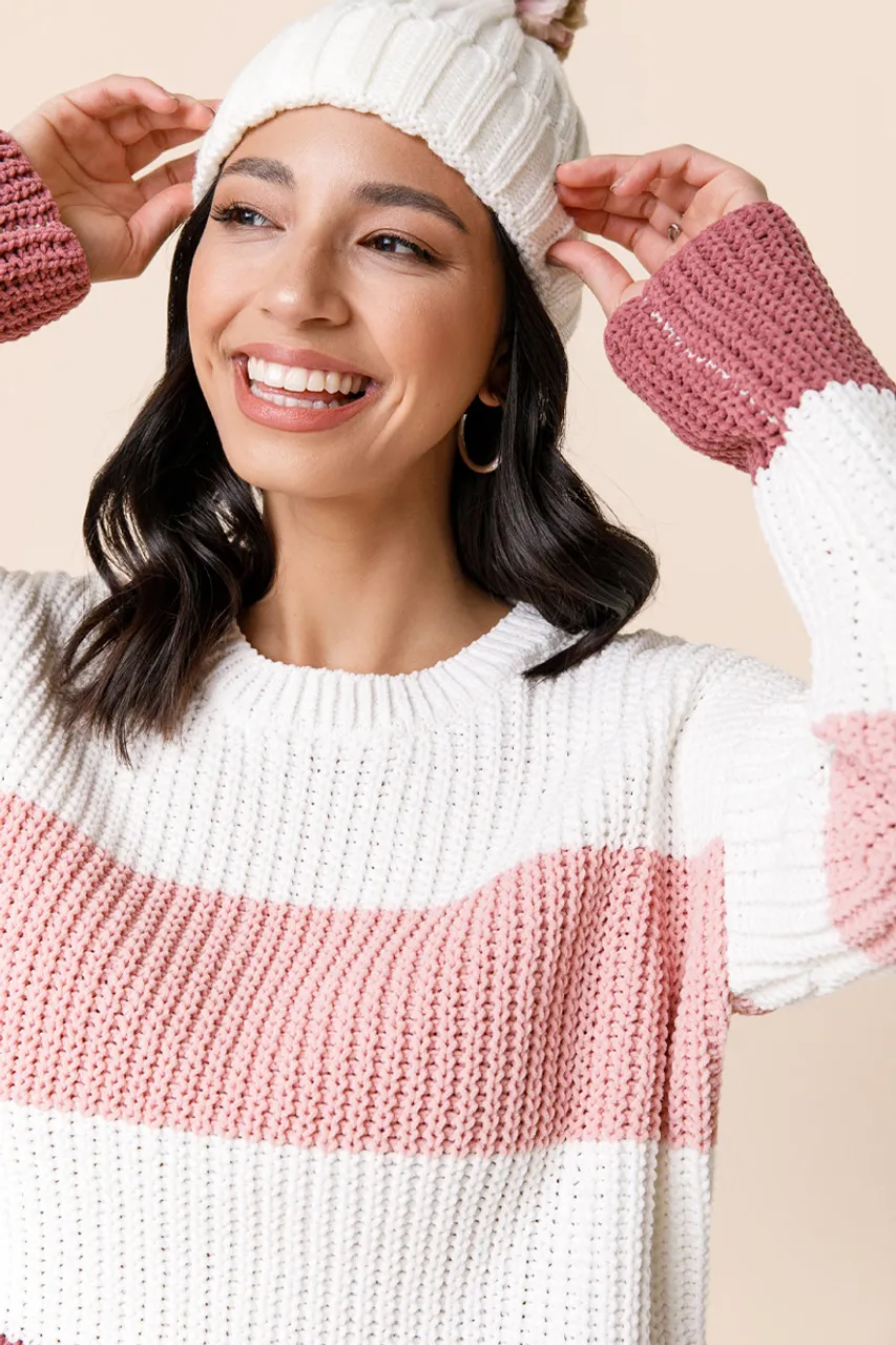 Brigette Color Block Sweater