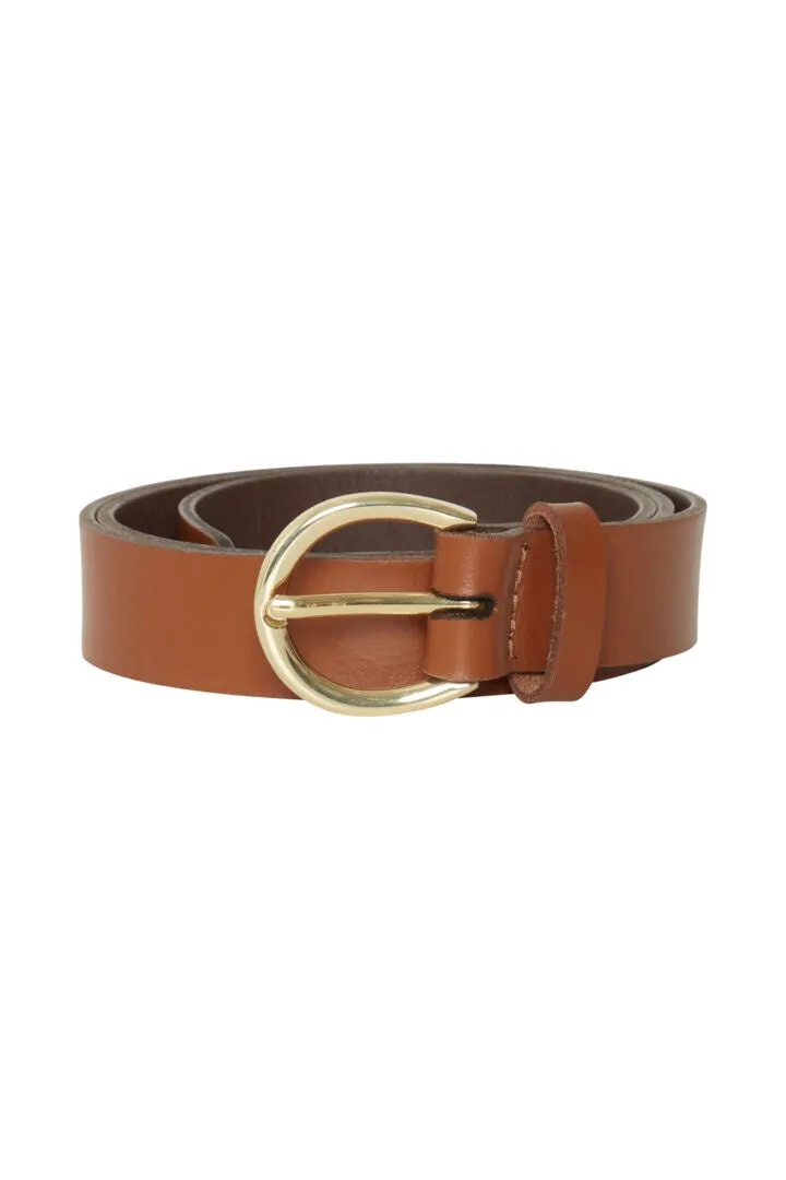 b.young Vikle Leather Belt Cognac