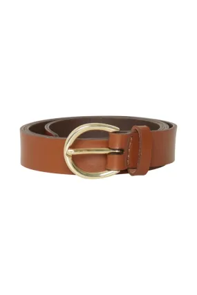 b.young Vikle Leather Belt Cognac