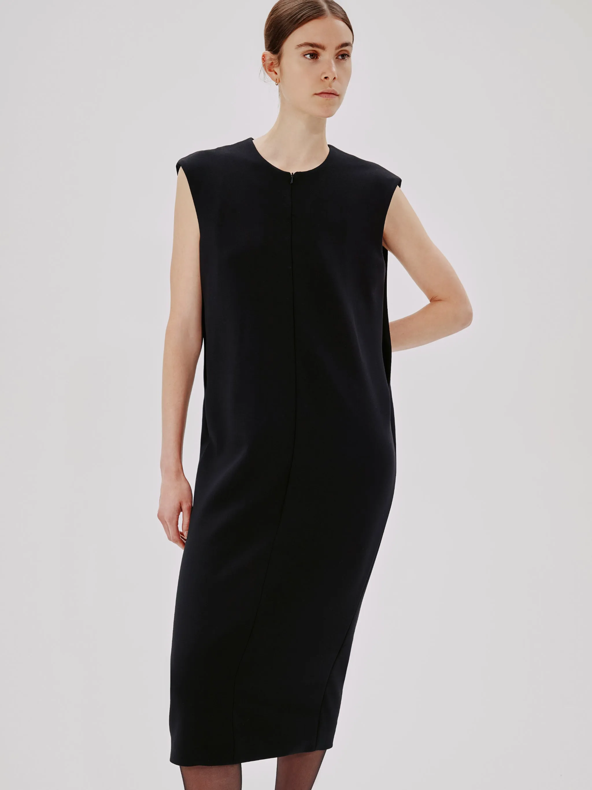 Cape Back Sheath Dress