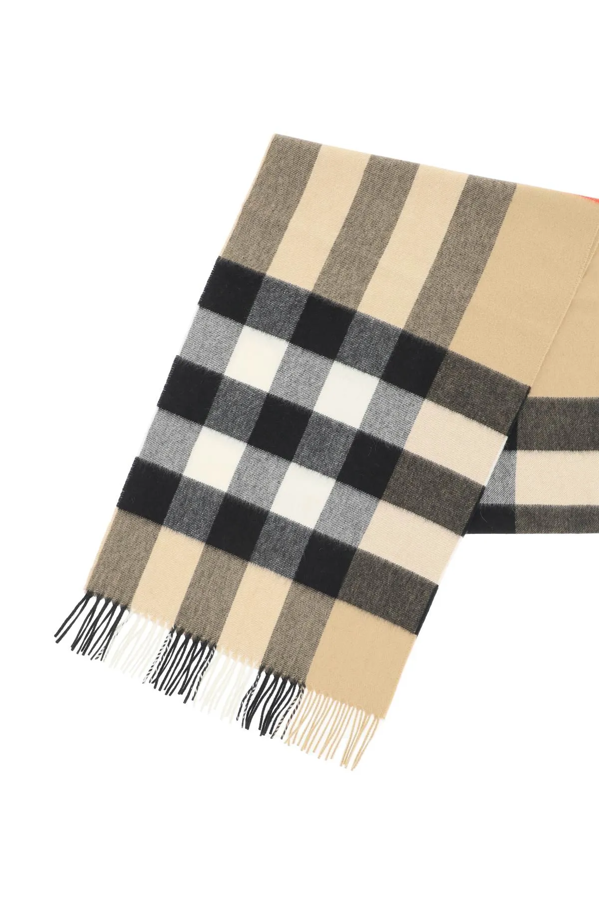 cashmere tartan scarf 8077890 ARCHIVE BEIGE