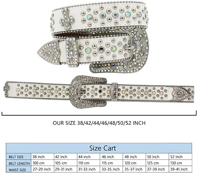 Casual Women's Solid Crystal Diamond Rhinestones Pin Buckle Belt