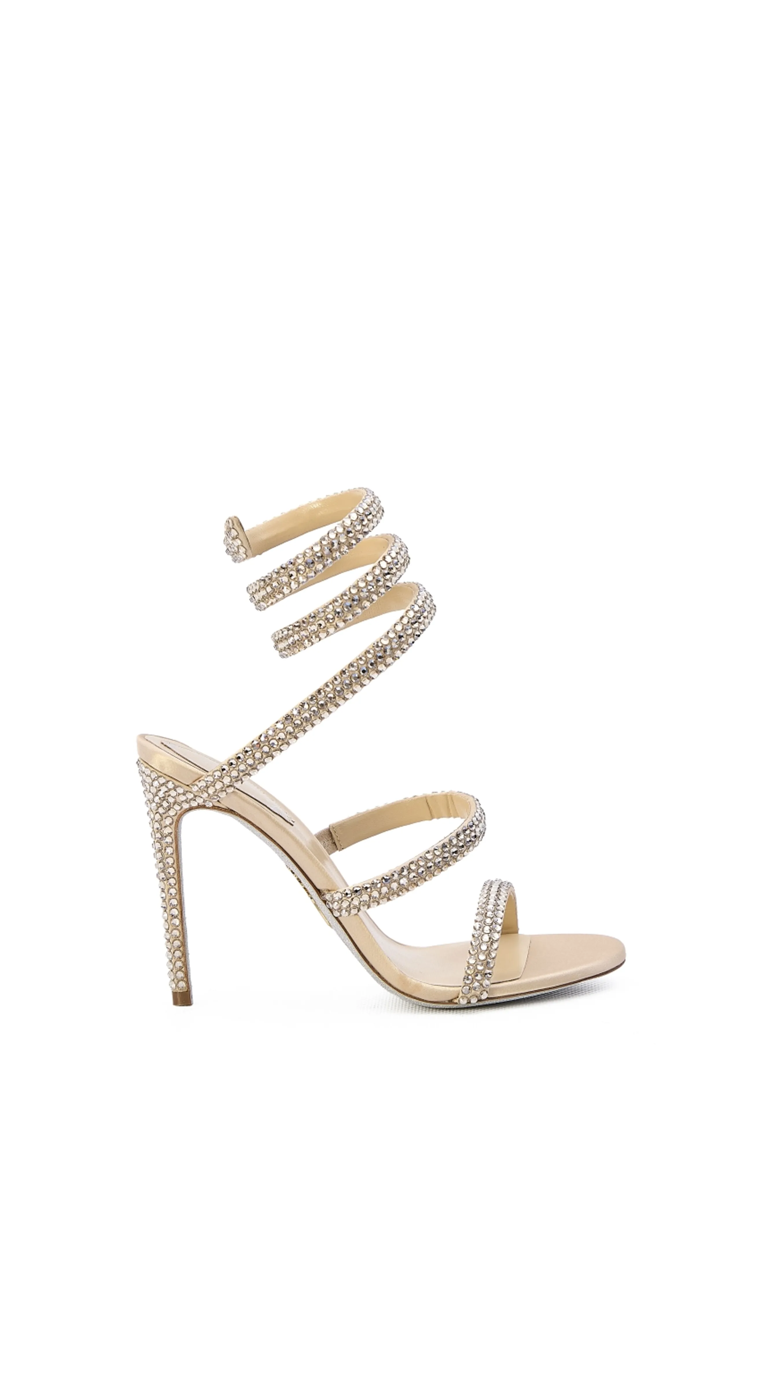 Cleo Crystal Sandals - Gold