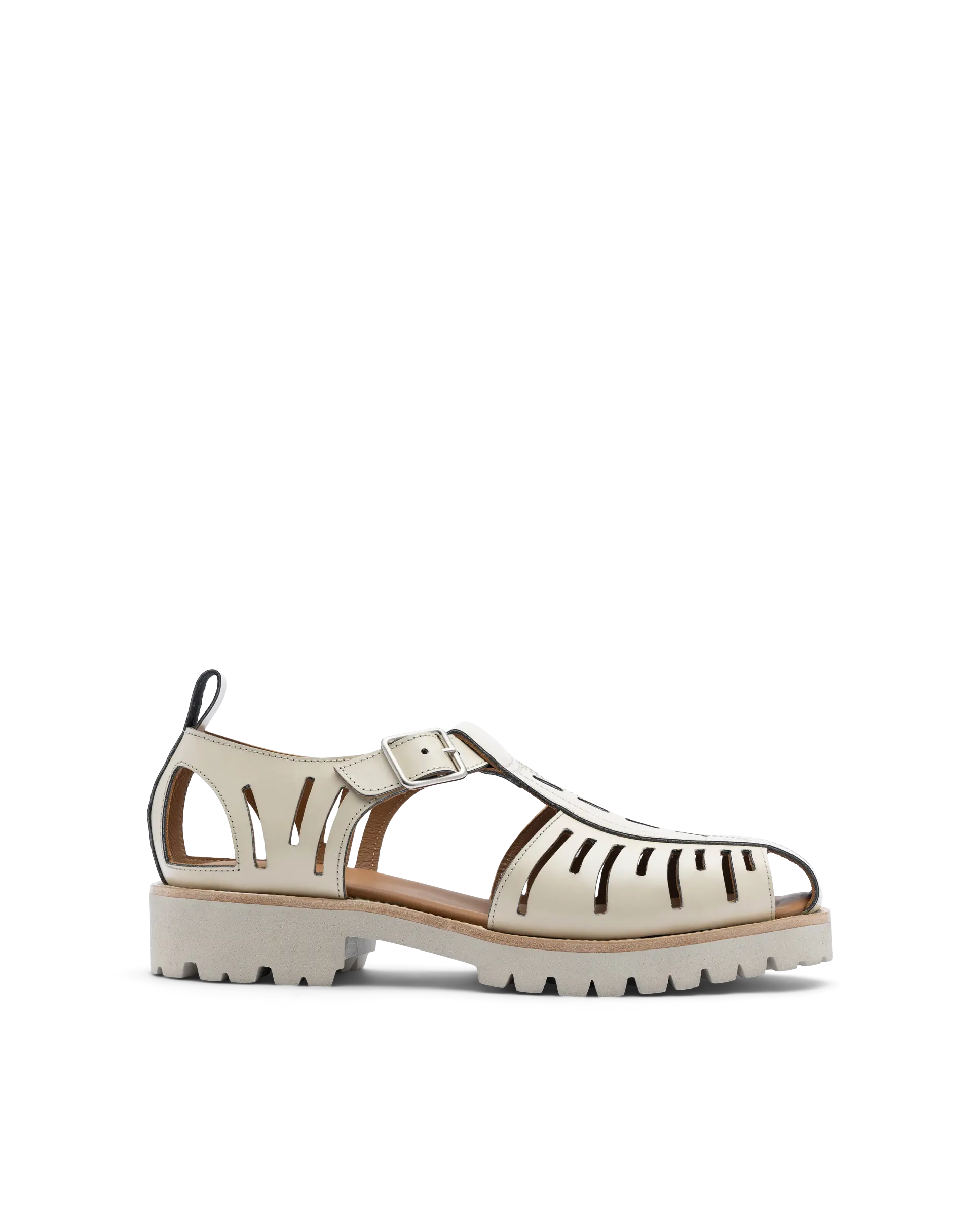 Covent Covent Beige Cow Leather Crab Sandals