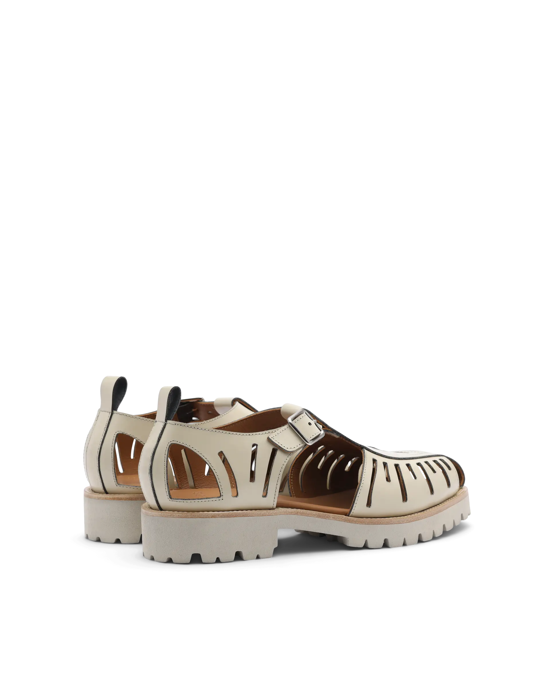 Covent Covent Beige Cow Leather Crab Sandals