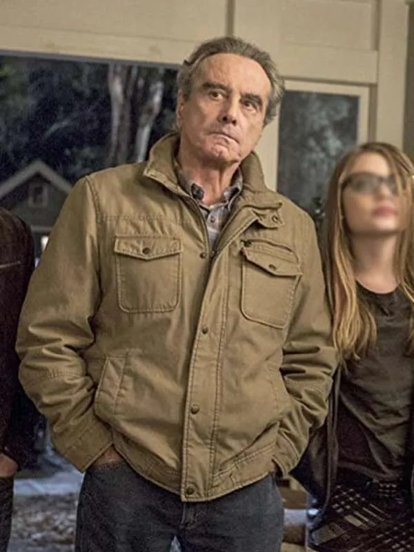 Dan Hedaya The Mindy Project Brown Cotton Jacket