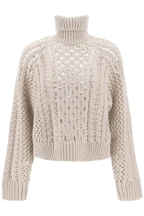 Dazzling Irish Cables Cropped Sweater