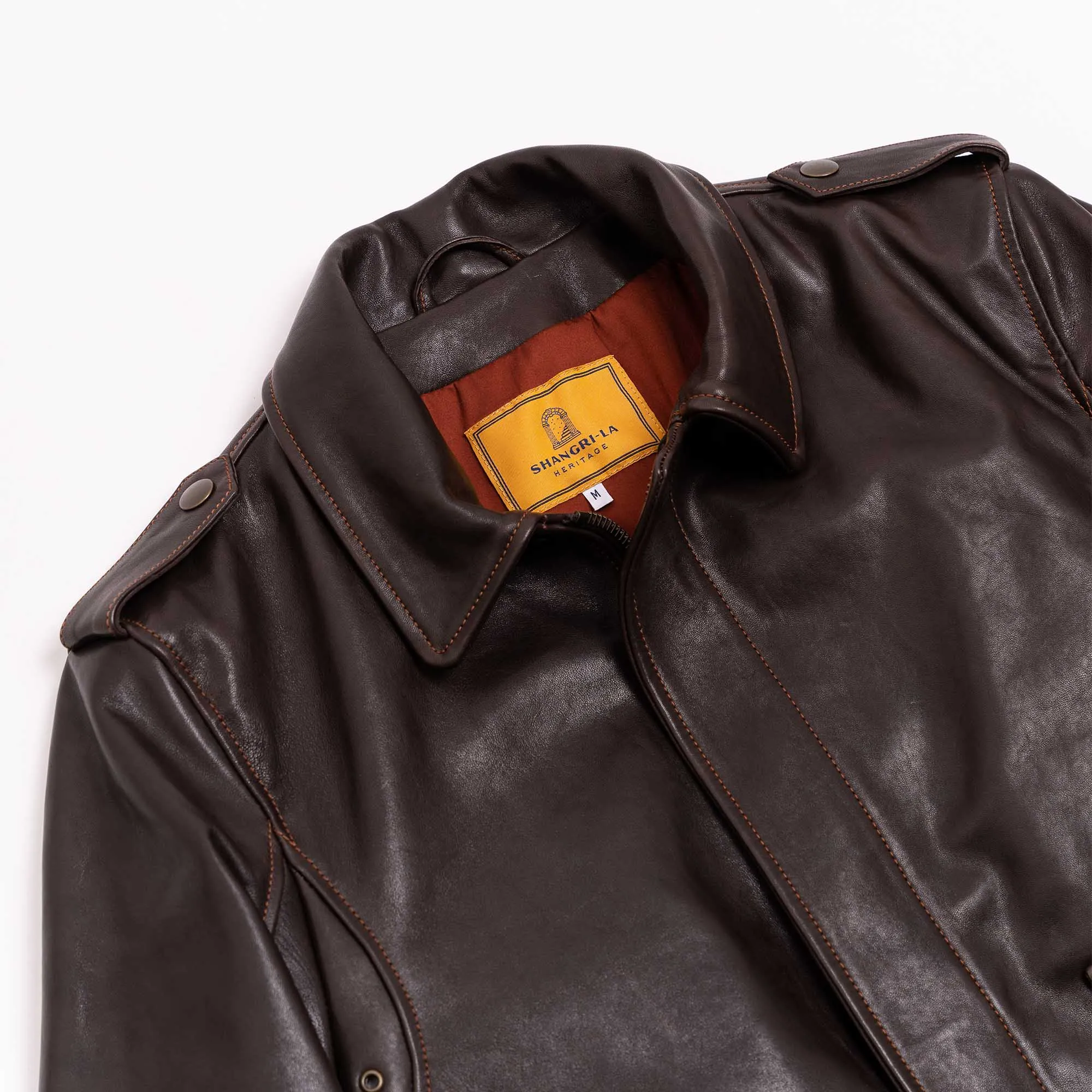 “Don Gentile” A-2 Hand Painted Testa di Moro Flight Jacket - Shangri-la Heritage