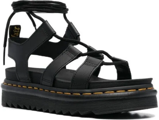 Dr. Martens 'Nartilla' lace-up sandals Black