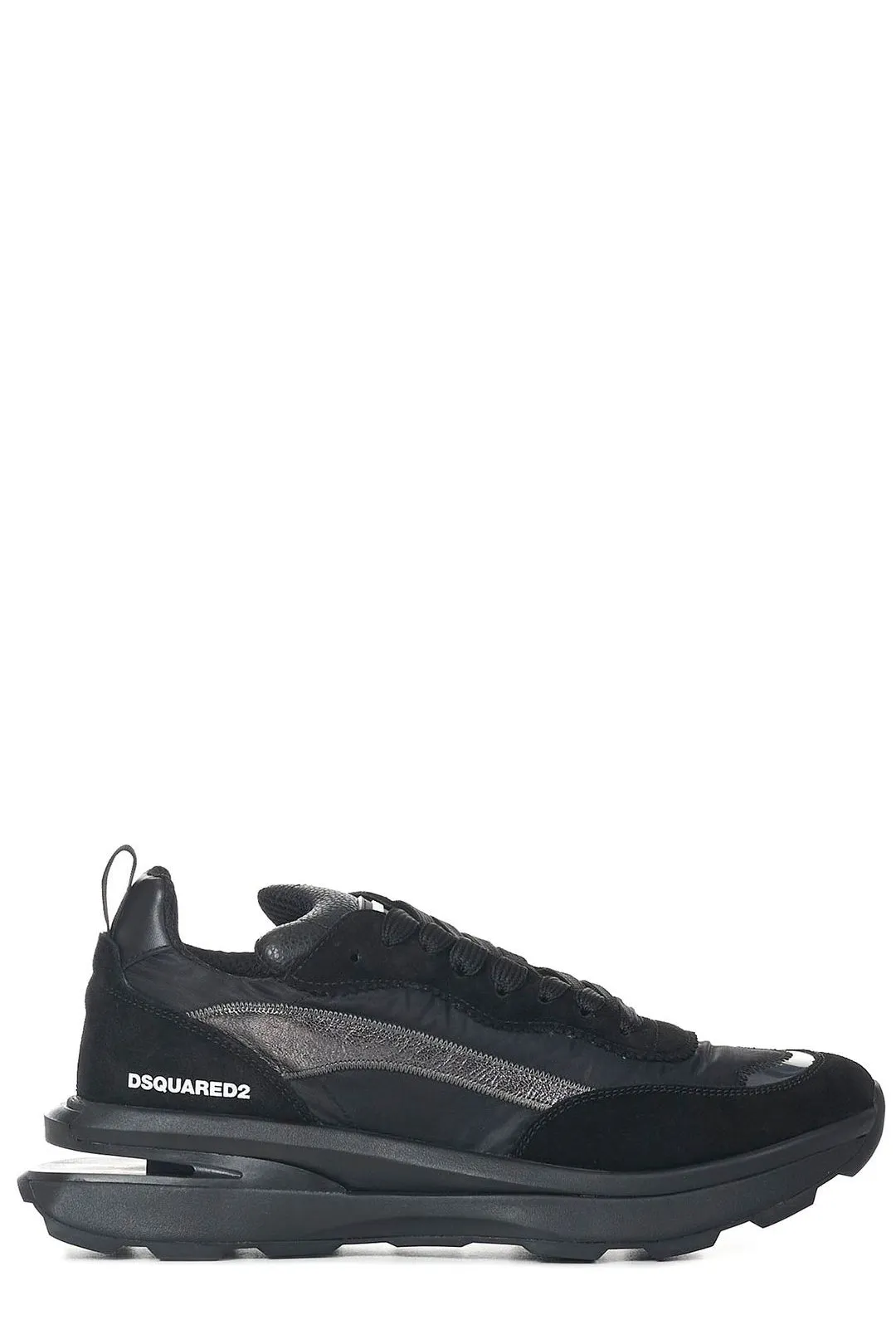 Dsquared 2 Slash Logo Embossed Panelled Sneakers