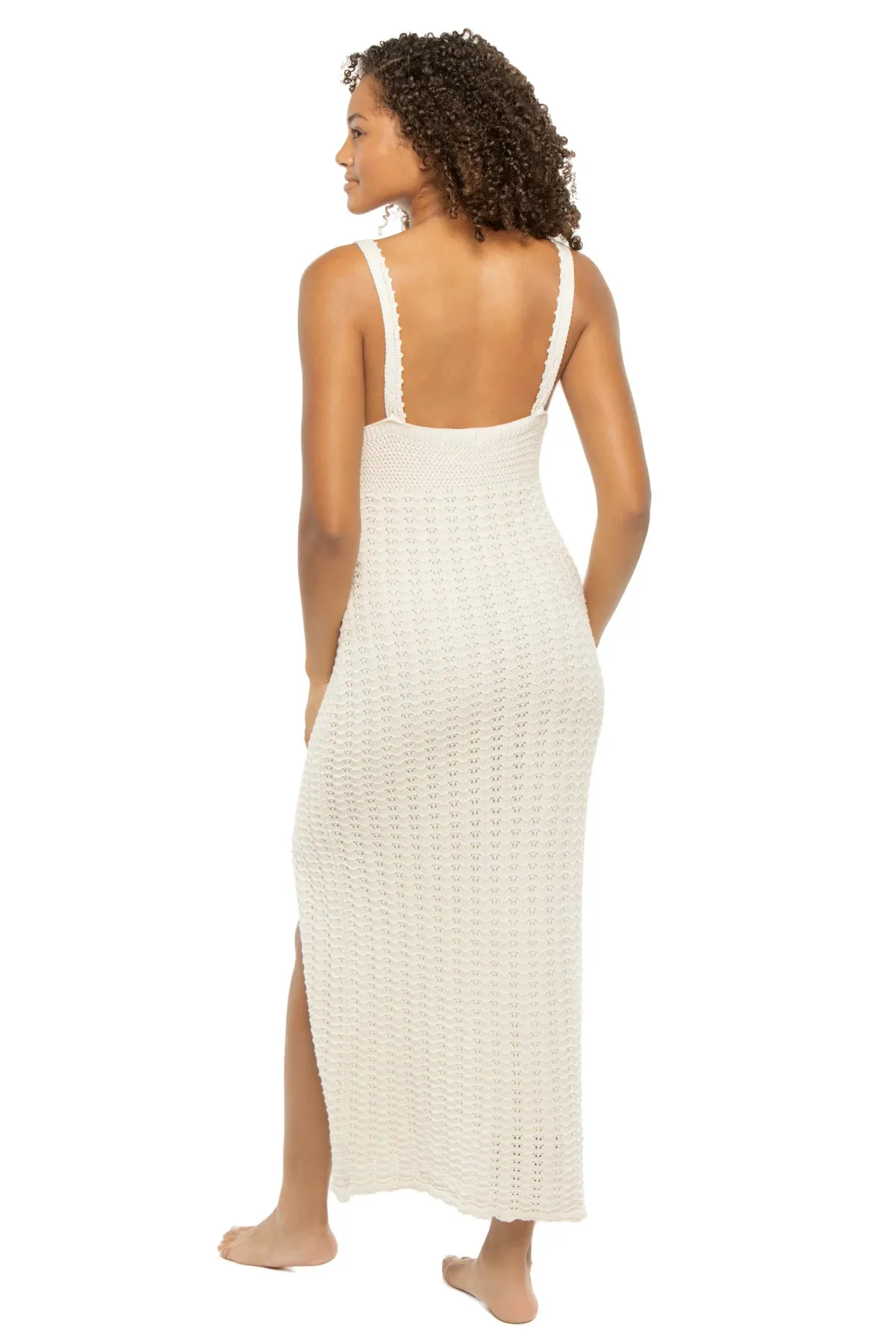 Elena Knit Crochet Midi Dress