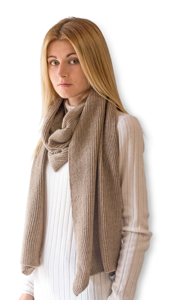 English ribbed scarf