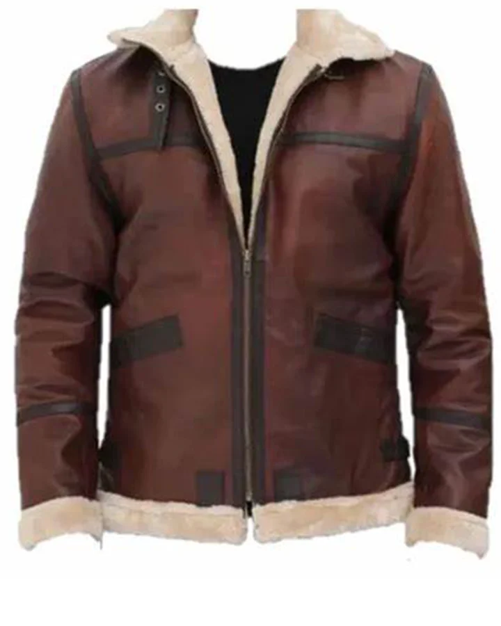 Erin-SF Bomber Shearling Brown Jacket - William Jacket