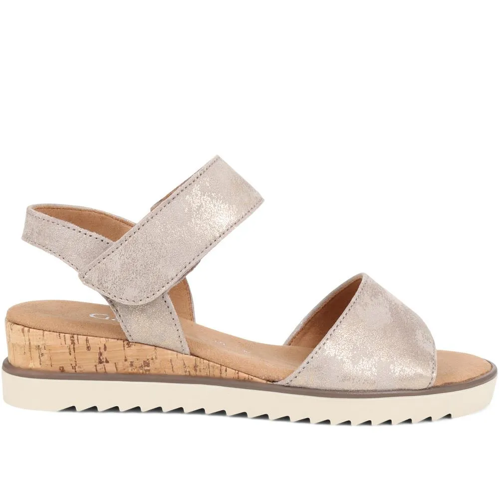 Gabor Leather Wedge Sandals - GAB35509 / 321 589