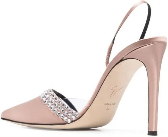 Giuseppe Zanotti 110mm crystal-detail sandals Neutrals