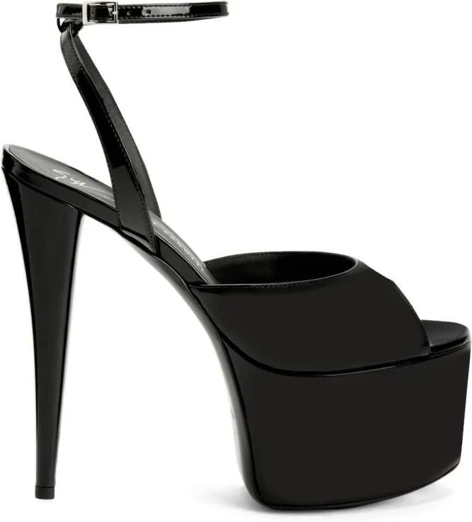 Giuseppe Zanotti GZ Aida 150mm platform sandals Black