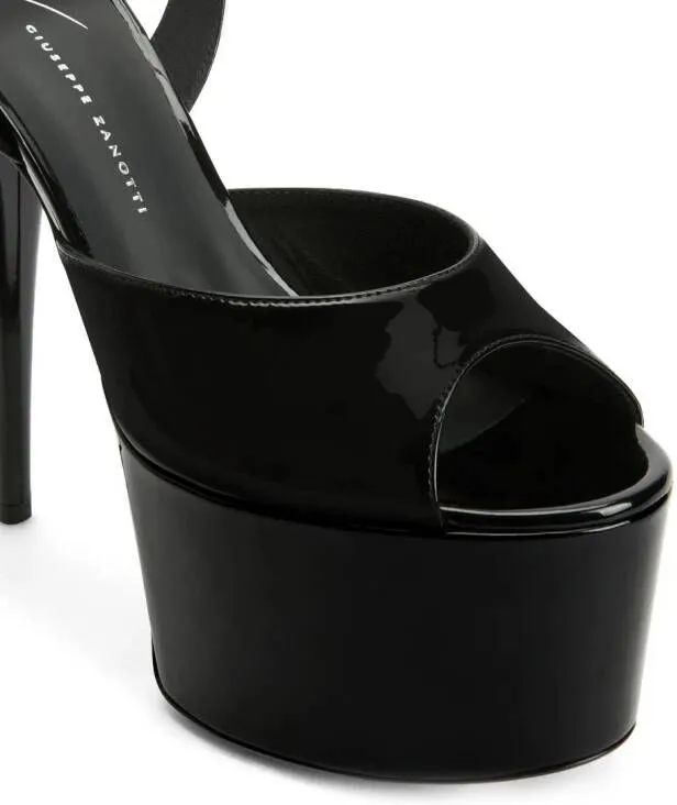 Giuseppe Zanotti GZ Aida 150mm platform sandals Black