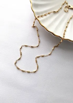 Gold Nolita Pellet Chain Necklace by Layer the Love