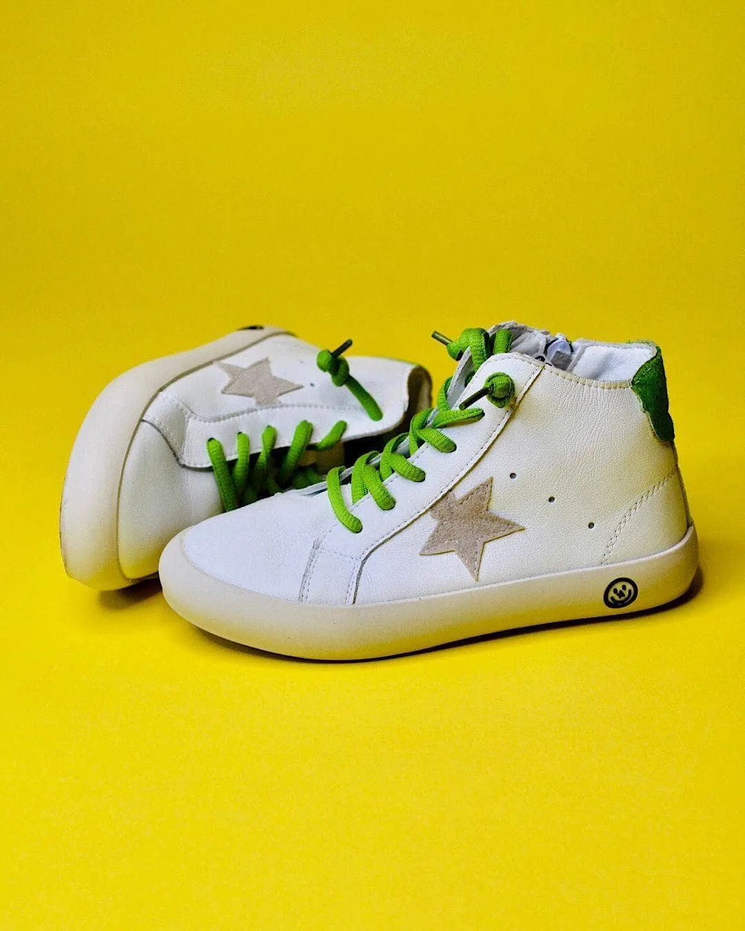 Green Happy Star HighTop Sneaker