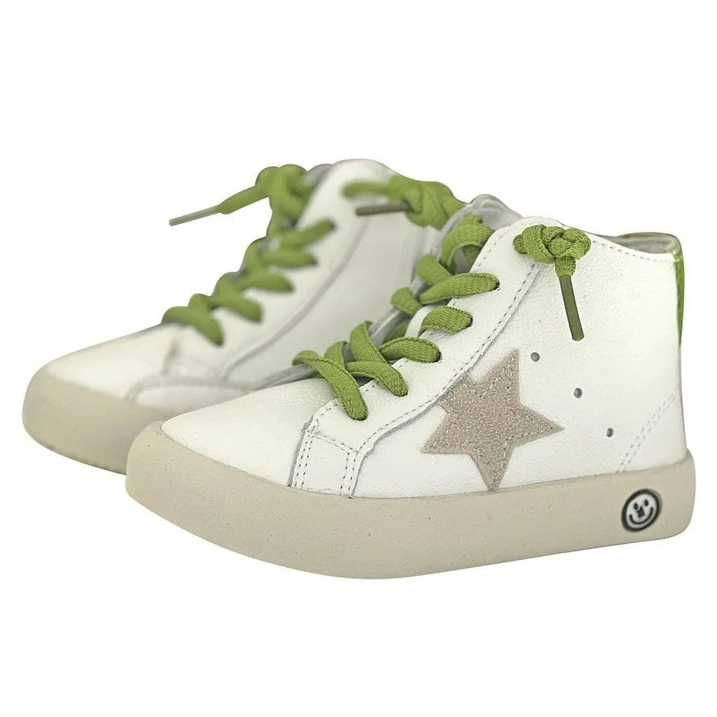 Green Happy Star HighTop Sneaker