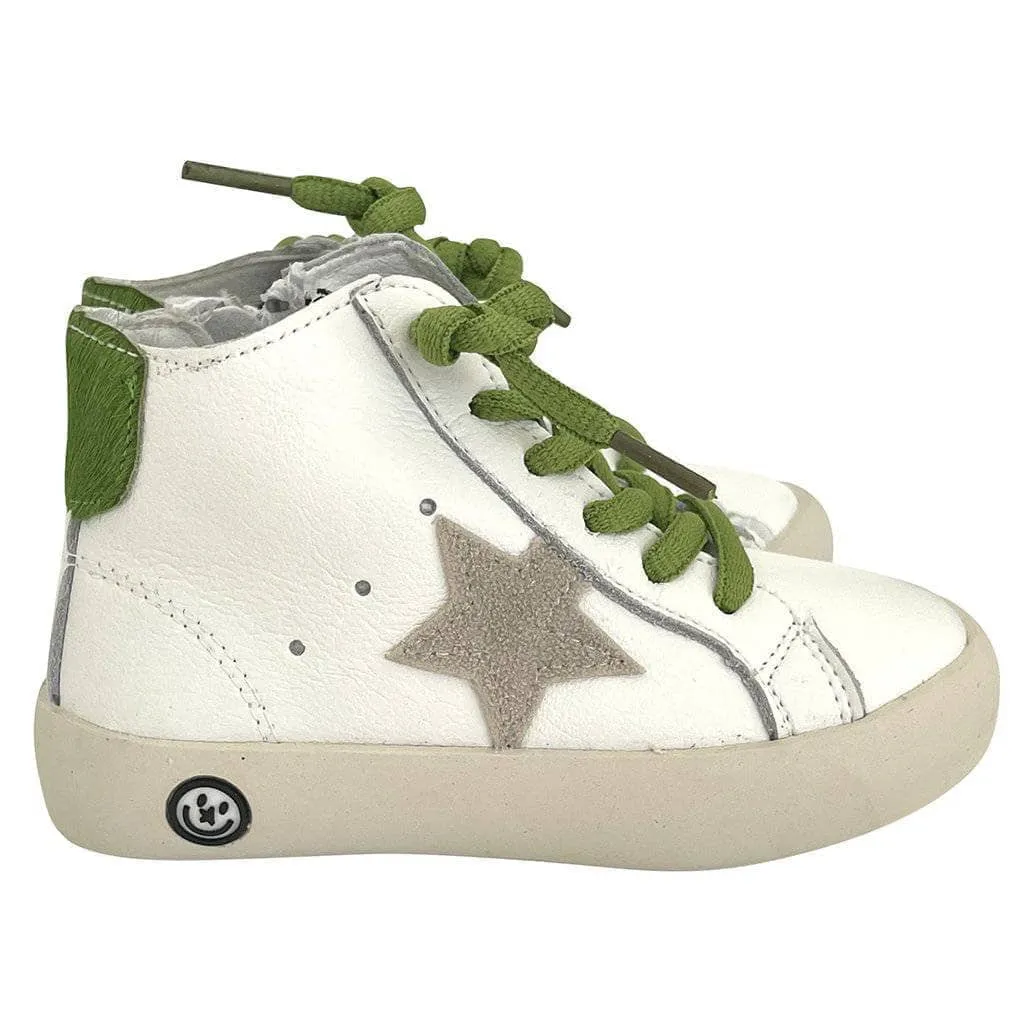 Green Happy Star HighTop Sneaker