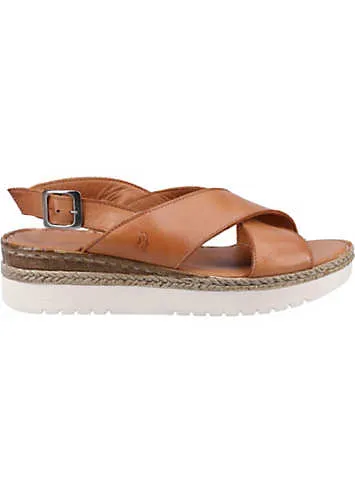 Hush Puppies Saphira Tan Sandals | Grattan