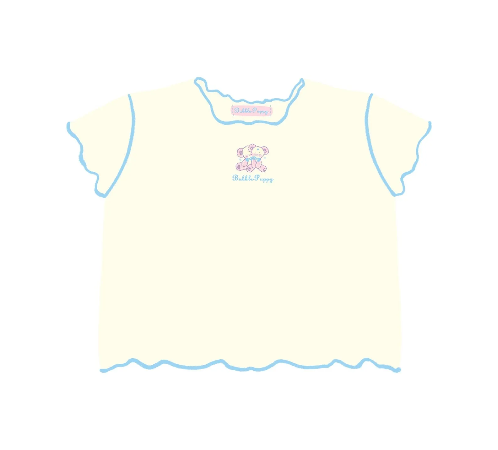 Ice cream bubbly pop girly Crop T-shirt