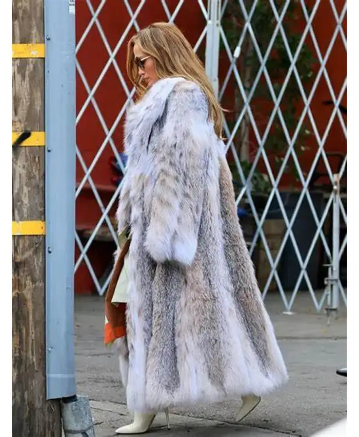 Jennifer Lopez Long Fur Coat - William Jacket