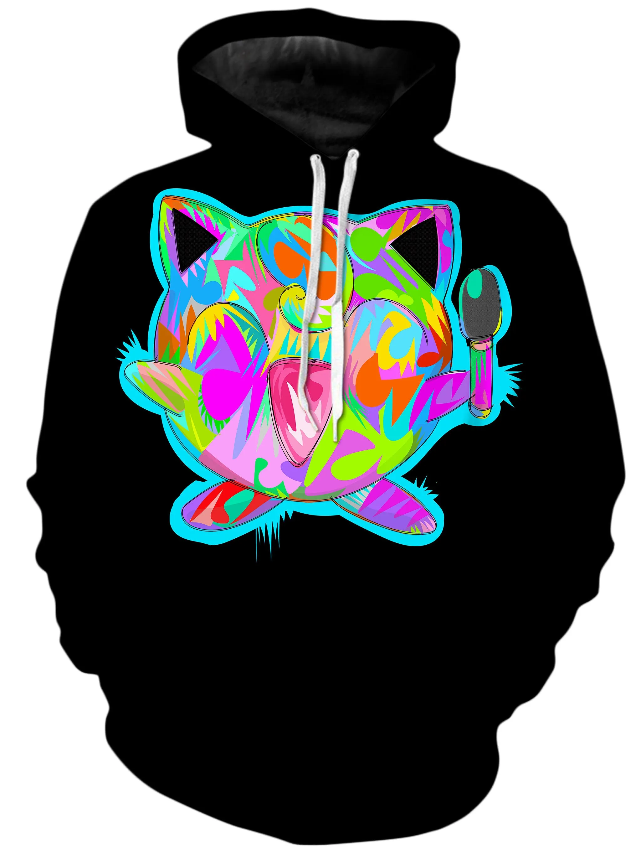 Jiggly Black Unisex Hoodie