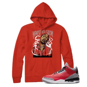 Jordan 3 Red Cement Travis Scott Hoodie