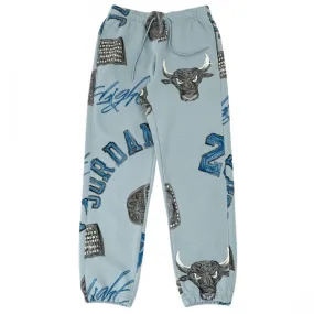 Jordan Women BRKLN AOP FLC Pants (blue grey / sail)