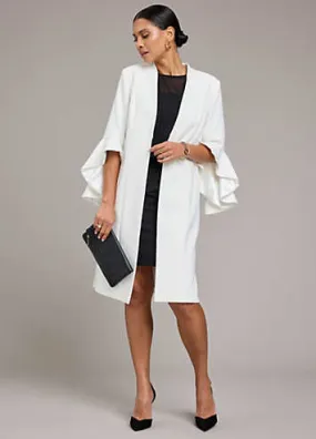 Kaleidoscope Frill Sleeve Dress Coat | Grattan